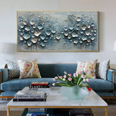 Abstract Forest Landscape Painting on Canvas, Large Wall Art Original Colorful Flower Art Custom Painting Trendy Living Room Home Decor Online